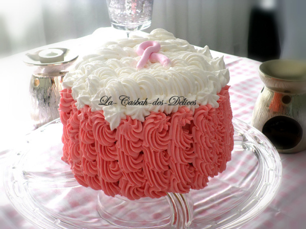 Octobre Rose - Molly cake et swiss buttercream rose