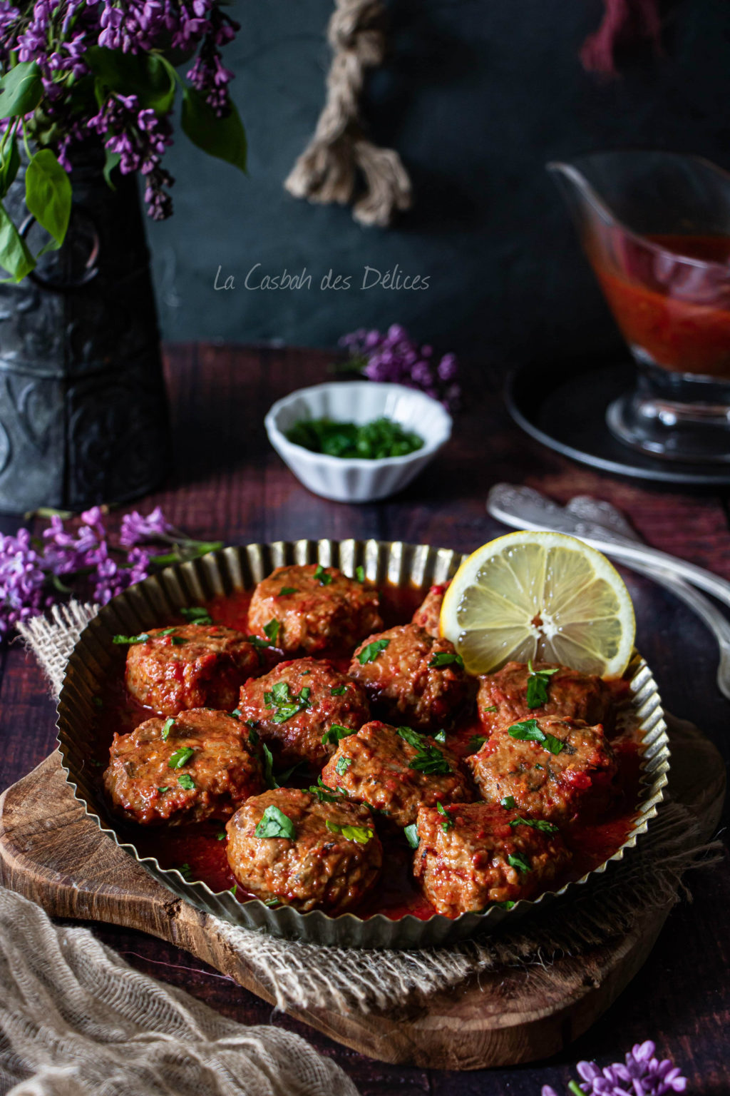 Dolma de sardines Boulettes de sardines en sauce tomate La Casbah des Delices